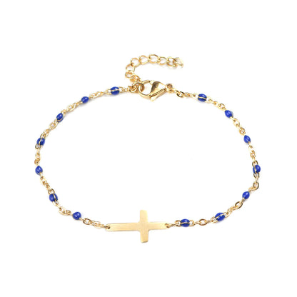 Stainless Steel Bracelet "Elegant Cross"