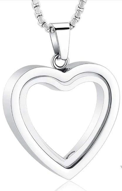 Stainless Steel Heart-Shaped Pendant "Hearfelt"