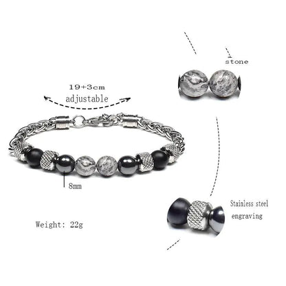 Men's Stainless Steel Bracelet "Torque"