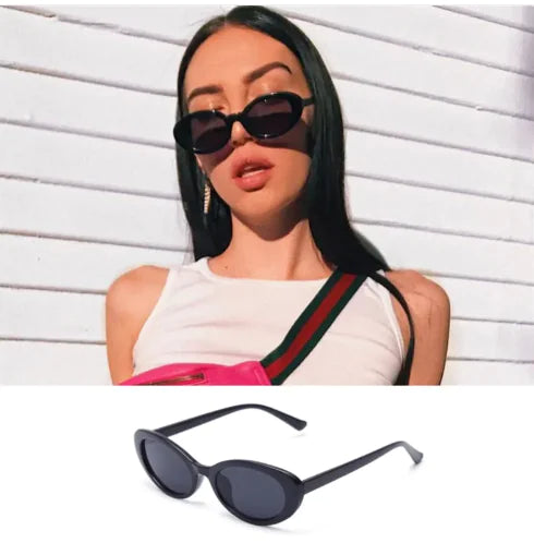 Women's Retro Oval Sunglasses "Celeste"