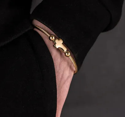 Stainless Steel Bracelet "Imperial Cross"