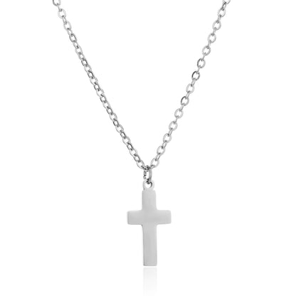Stainless Steel  Necklace "Torch Cross"