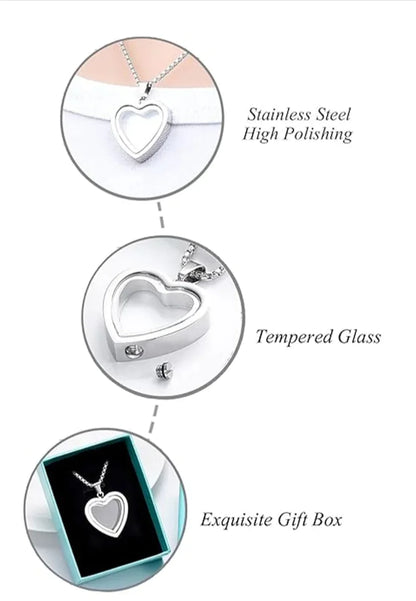 Stainless Steel Heart-Shaped Pendant "Hearfelt"