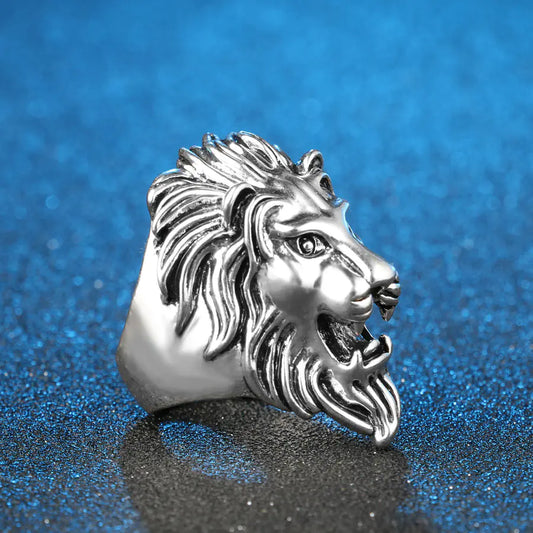 Stainless Steel Ring "Lion's Roar"