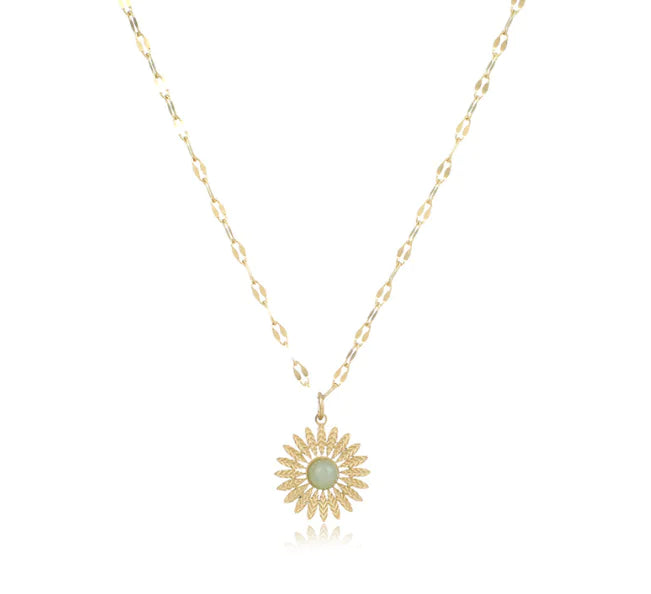 Women's Stainless Steel Necklace "Sun"