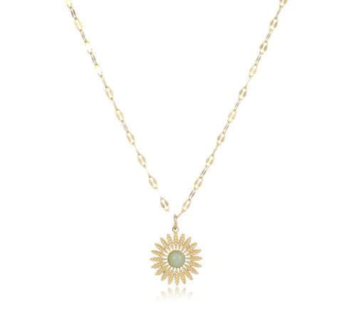 Women's Stainless Steel Necklace "Sun"