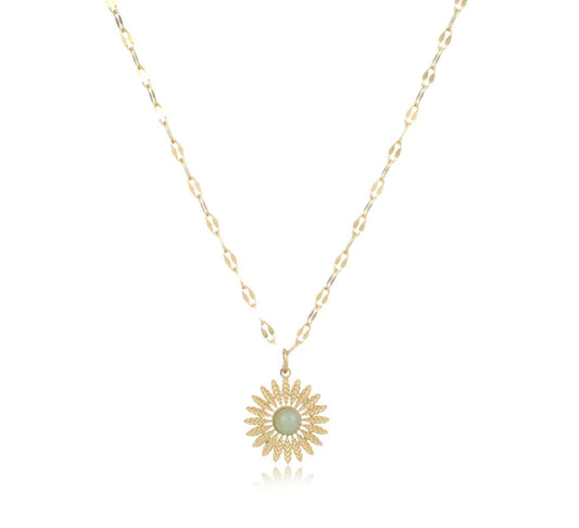 Women's Stainless Steel Necklace "Sun"