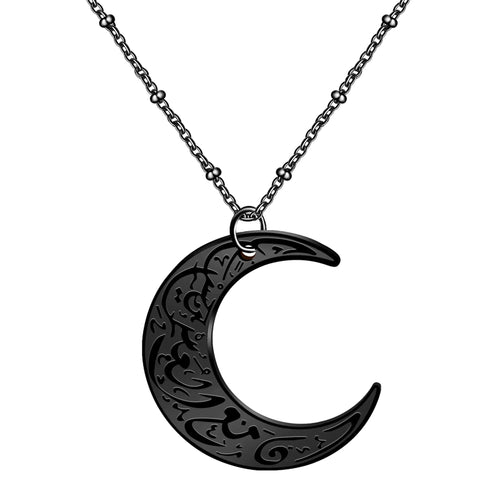 Stainless Steel Necklace "Arabic Moon"