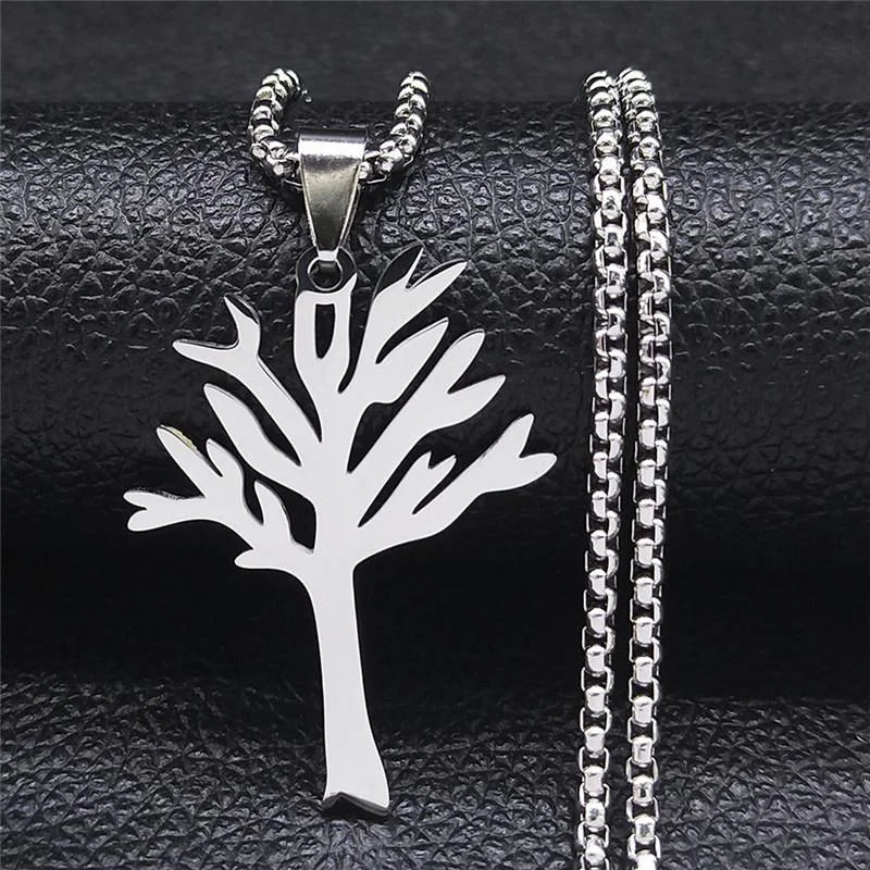 Stainless Steel Necklace "Tree of Life"