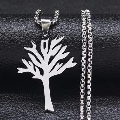 Stainless Steel Necklace "Tree of Life"
