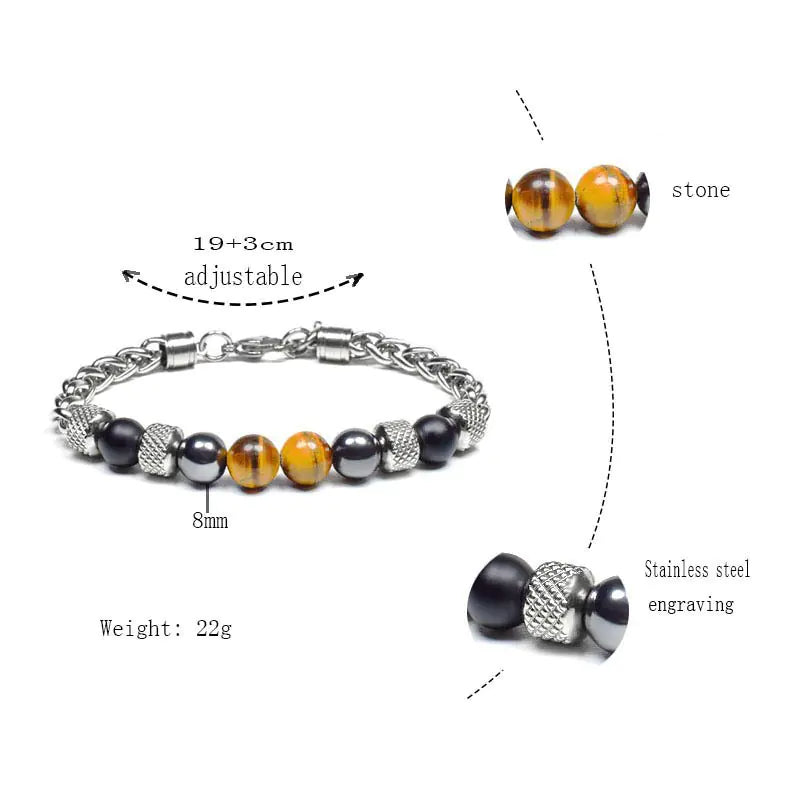 Men's Stainless Steel Bracelet "Torque"