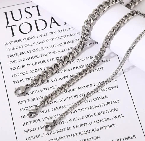 Stainless Steel Necklace "Flux"