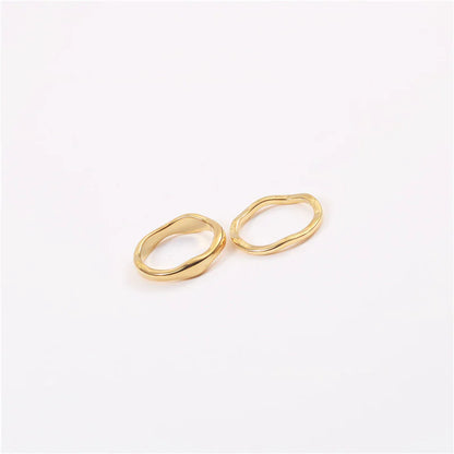 Gold-Finish Stainless Steel Ring "Ava"