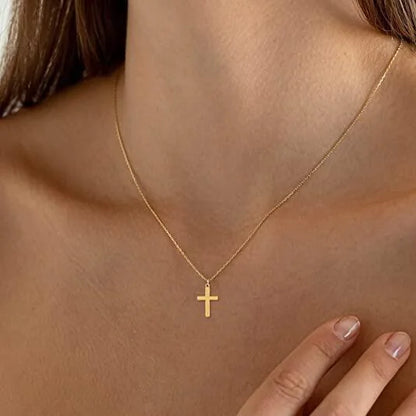 Stainless Steel  Necklace "Torch Cross"