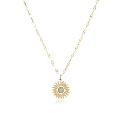 Women's Stainless Steel Necklace "Sun"