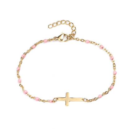 Stainless Steel Bracelet "Elegant Cross"