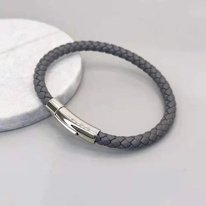 Leather Stainless Steel Bracelet "Sundown"