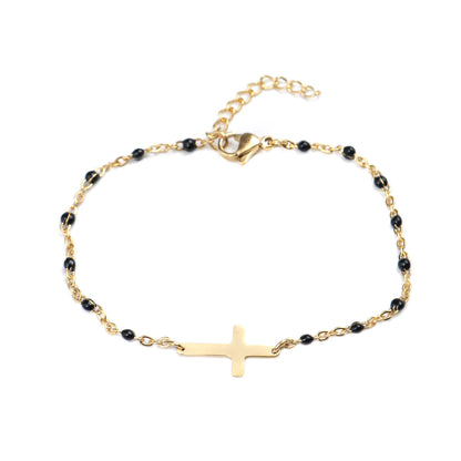 Stainless Steel Bracelet "Elegant Cross"