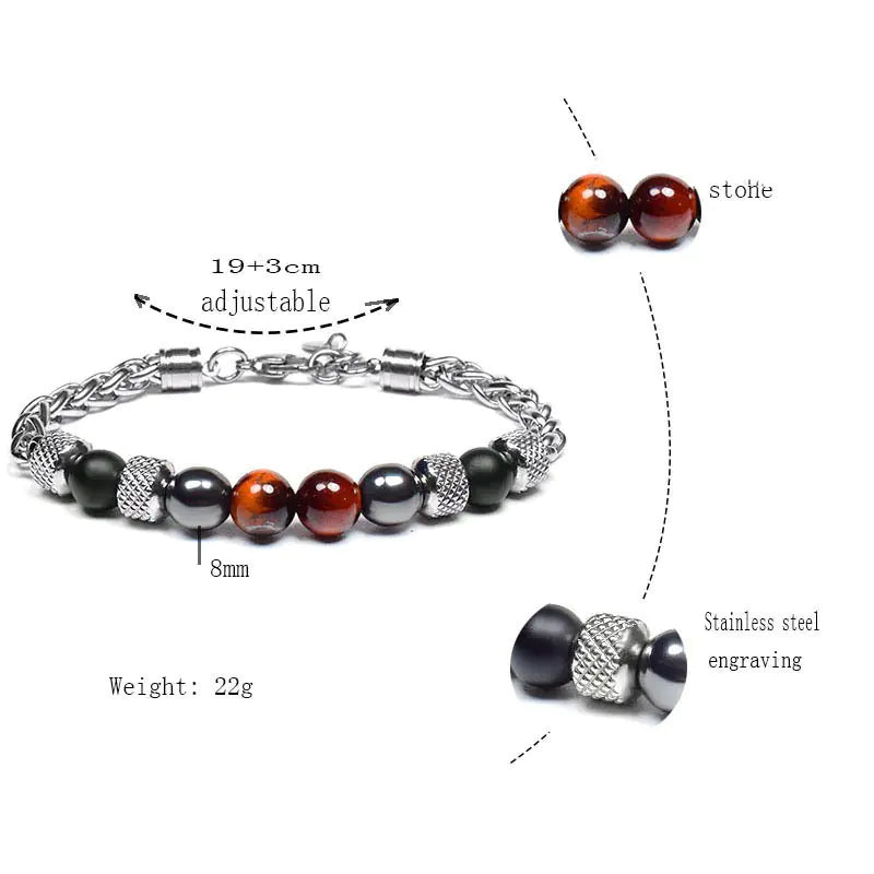 Men's Stainless Steel Bracelet "Torque"