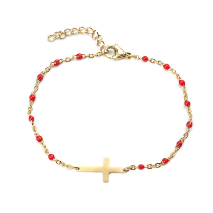 Stainless Steel Bracelet "Elegant Cross"