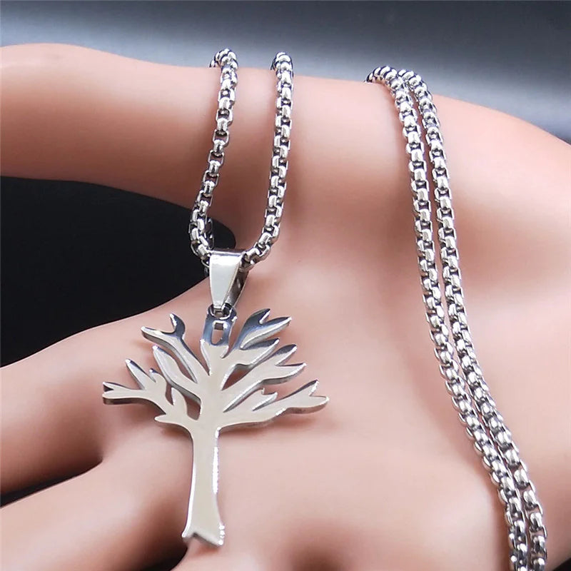 Stainless Steel Necklace "Tree of Life"