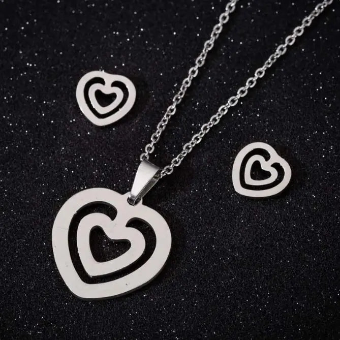 Stainless Steel Necklace "Love Heart"