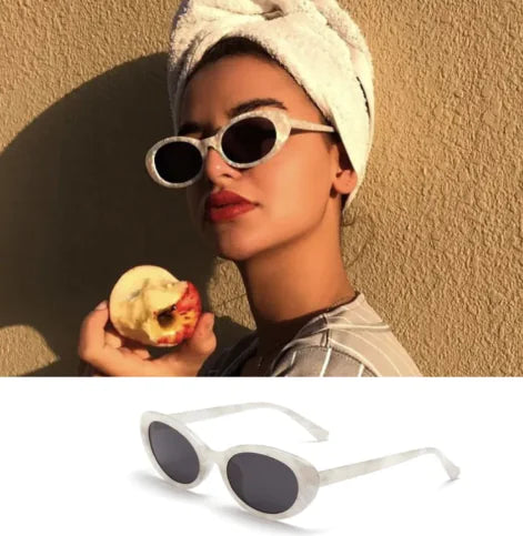 Women's Retro Oval Sunglasses "Celeste"
