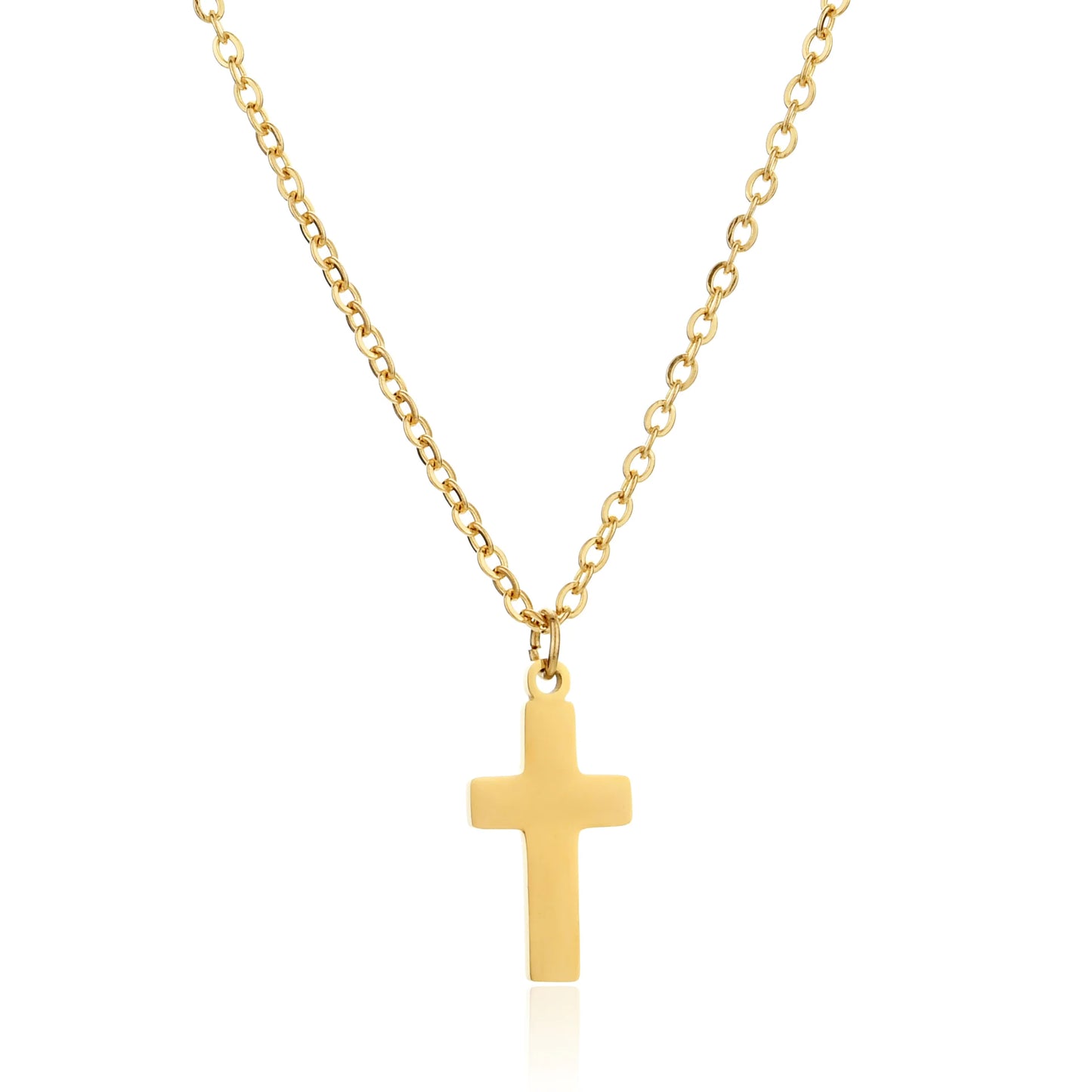Stainless Steel  Necklace "Torch Cross"