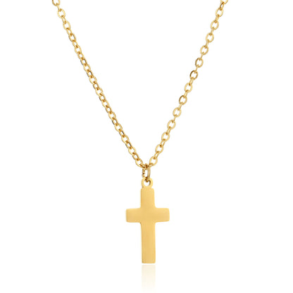 Stainless Steel  Necklace "Torch Cross"