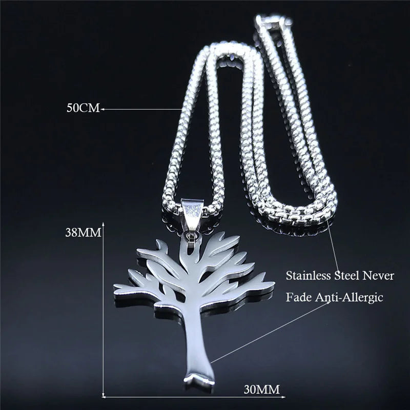 Stainless Steel Necklace "Tree of Life"